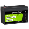 Green Cell CUBE LiFePO4 Batterie 7Ah 12.8V 89.6Wh LFP Batterie au lithium 12V pour UPS, Jouets, Surveillance, Alarme, CCTV