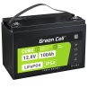 Green Cell CUBE LiFePO4 Batterie 100Ah 12.8V 1280Wh LFP Batterie au lithium 12V pour Photovoltaïque, Caravanes, Bateau