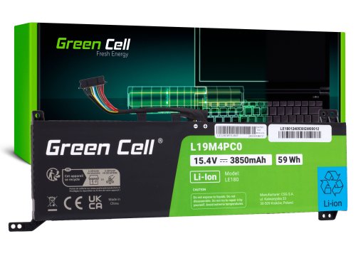 Batterie Green Cell L19M4PC0 pour Lenovo Legion 5P-15IMH05 5P-15IMH05H 5-15IMH05 5-15IMH05 5-15IMH05H 5-15ARH05 5-15ARH05H