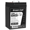 Green Cell CUBE AGM IP54 Batterie 6V 4Ah VRLA pour Jouets Installations d'alarme Véhicules pour enfants