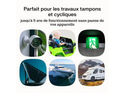 Green Cell CUBE AGM IP54 Batterie 12V 40Ah VRLA pour tondeuse scooter bateau de pêche Tracteur à gazon