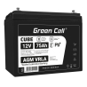 Green Cell CUBE AGM IP54 Batterie 12V 75Ah VRLA pour Photovoltaïque Caravane Energie Solaire