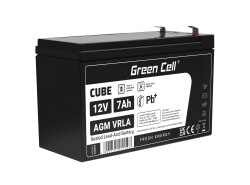 Green Cell® Batterie AGM 12V 7Ah accumulateur au Gel UPS Système Batterie de secours Batterie de résérve