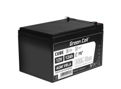 Green Cell® Batterie AGM 12V 12Ah accumulateur au Gel Jouets Installations d'alarme Véhicules pour enfants