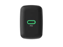 Greencell PowerSource Solo30 Chargeur USB C Noire Charge rapide 30W USB-C Power Delivery