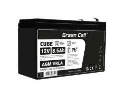 AGM Batería Gel Plomb 12V 8.5Ah Sans entretien Green Cell pour l'onduleur et la surveillance