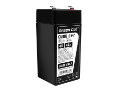 AGM Batería Gel Plomb 4V 4Ah Sans entretien Green Cell pour caisse enregistreuse et balances