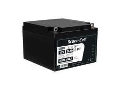 Green Cell ® Batterie AGM VRLA 12V 26Ah