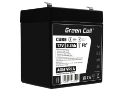 AGM Batería Gel Plomb 12V 5.3Ah Sans entretien Green Cell pour l'alarme et la voiture