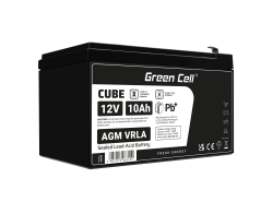 AGM Batería Gel Plomb 12V 10Ah Sans entretien Green Cell pour le photovoltaïque et l'échosondeur