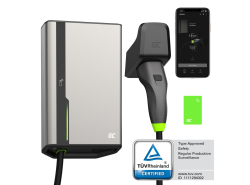 Greencell HabuDen Wallbox 11kW 22kW 32A 7,5m NFC Câble Type 2 Station de Recharge pour Voitures Électriques GC App BT WiFi