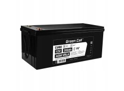 Green Cell AGM VRLA 12V 200Ah batterie sans entretien pour camping-car, photovoltaïque, panneaux solaires, bateaux.