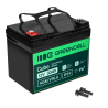 Green Cell Cube AGM VRLA IP54 12V 33Ah batterie sans entretien pour tondeuse, scooter, bateau, fauteuil roulant