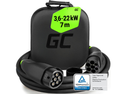 GC Snap Type 2 EV Câble 11kW 22kW 7m pour Tesla Model 3 S X Y, Kia EV6, Hyundai IONIQ 5, BMW i3, Ford Mach-E, Fiat 500e