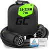 GC Snap Type 2 EV Câble 11kW 22kW 7m pour Tesla Model 3 S X Y, Kia EV6, Hyundai IONIQ 5, BMW i3, Ford Mach-E, Fiat 500e
