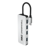 Adaptateur Basic HUB Greencell USB-C 4in1 (4×USB-A 3.0) – transfert rapide jusqu'à 5 Gb/s, boîtier en aluminium