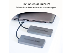 Adaptateur Basic HUB Greencell USB-C 4in1 (4×USB-A 3.0) – transfert rapide jusqu'à 5 Gb/s, boîtier en aluminium
