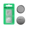 Greencell Blister 2x batterie lithium CR2032 3V 220mAh pastille pour clé, montre, télécommande, balance