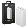 Greencell PowerPlay 30 - powerbank blanc de 30 000mAh, 22,5W, 4 ports