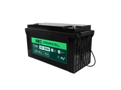 Greencell AGM VRLA 12V 120Ah batterie sans entretien pour bateaux, photovoltaïque, panneaux solaires (173x406x233mm)