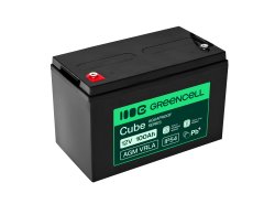 Greencell AGM VRLA 12V 100Ah accumulateur sans entretien pour alimentations UPS, balances, camping-cars (332x175x220mm)