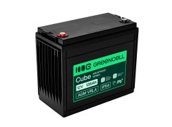Greencell AGM VRLA 12V 135Ah accumulateur sans entretien pour bateaux, photovoltaïque, panneaux solaires (341x173x287mm)
