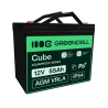Green Cell CUBE AGM IP54 Batterie 12V 55Ah VRLA pour tondeuse scooter bateau de pêche Tracteur à gazon