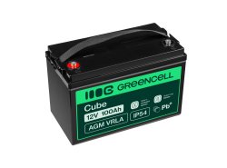 Green Cell® Batterie AGM 12V 100Ah accumulateur au Gel Photovoltaïque Caravane Energie Solaire