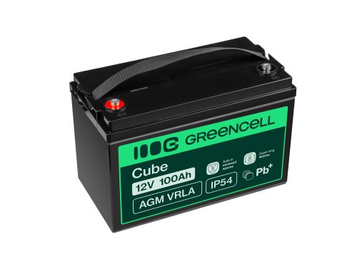 Green Cell® Batterie AGM 12V 100Ah accumulateur au Gel Photovoltaïque Caravane Energie Solaire