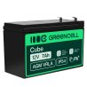 Green Cell® Batterie AGM 12V 7Ah accumulateur au Gel UPS Système Batterie de secours Batterie de résérve