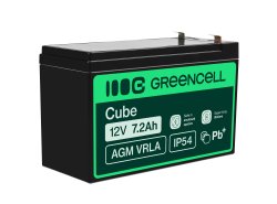 Green Cell® Batterie AGM 12V 7.2Ah accumulateur au Gel Jouets Installations d'alarme Véhicules pour enfants
