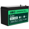 Green Cell® Batterie AGM 12V 7.2Ah accumulateur au Gel Jouets Installations d'alarme Véhicules pour enfants