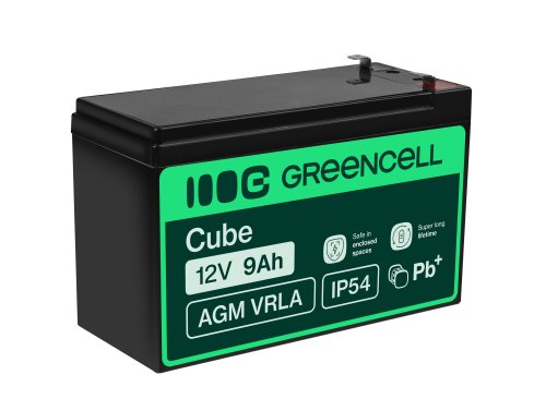 Green Cell® Batterie AGM 12V 9Ah accumulateur au Gel UPS Système Batterie de secours Batterie de résérve