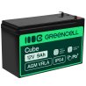 Green Cell® Batterie AGM 12V 9Ah accumulateur au Gel UPS Système Batterie de secours Batterie de résérve