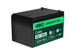Green Cell® Batterie AGM 12V 12Ah accumulateur au Gel Jouets Installations d'alarme Véhicules pour enfants