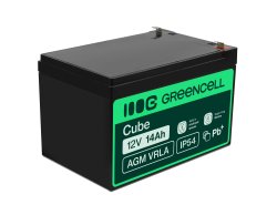 Green Cell® Batterie AGM 12V 14Ah accumulateur au Gel Jouets Installations d'alarme Véhicules pour enfants