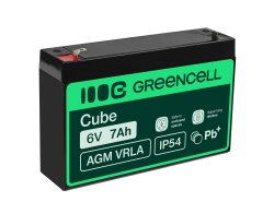 Green Cell® Batterie AGM 6V 7Ah accumulateur au Gel Jouets Installations d'alarme Véhicules pour enfants