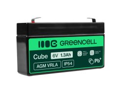 Green Cell® Batterie AGM 6V 1.3Ah accumulateur au Gel Jouets Installations d'alarme Véhicules pour enfants