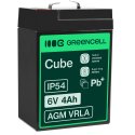 Green Cell® Batterie AGM 6V 4Ah accumulateur au Gel Jouets Installations d'alarme Véhicules pour enfants