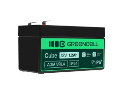 Green Cell® Batterie AGM 12V 1.2Ah accumulateur au Gel Jouets Installations d'alarme Véhicules pour enfants