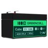 Green Cell® Batterie AGM 12V 1.2Ah accumulateur au Gel Jouets Installations d'alarme Véhicules pour enfants