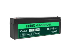 Green Cell® Batterie AGM 12V 2.3Ah accumulateur au Gel Jouets Installations d'alarme Véhicules pour enfants