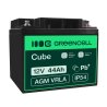 Green Cell® Batterie AGM 12V 44Ah accumulateur au Gel Photovoltaïque Caravane Energie Solaire