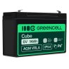 Green Cell® Batterie AGM 6V 14Ah accumulateur au Gel Jouets Installations d'alarme Véhicules pour enfants