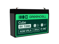 Green Cell® Batterie AGM 6V 7.2Ah accumulateur au Gel Jouets Installations d'alarme Véhicules pour enfants