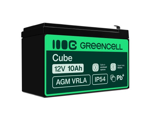Green Cell® Batterie AGM 12V 10Ah accumulateur au Gel UPS Système Batterie de secours Batterie de résérve
