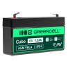 Green Cell® Batterie AGM 6V 1.2 accumulateur au Gel Jouets Installations d'alarme Véhicules pour enfants