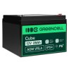 Batterie Green Cell® AGM 12V 28Ah non-tissé batterie plomb-acide sans entretien pour bateau entraînement de bateau scooter
