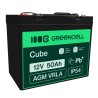 GreenCell® Batterie AGM 12V 50Ah accumulateur au Gel Photovoltaïque Caravane Energie Solaire