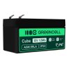 Green Cell® Batterie AGM 12V 1.3Ah accumulateur au Gel Jouets Installations d'alarme Véhicules pour enfants